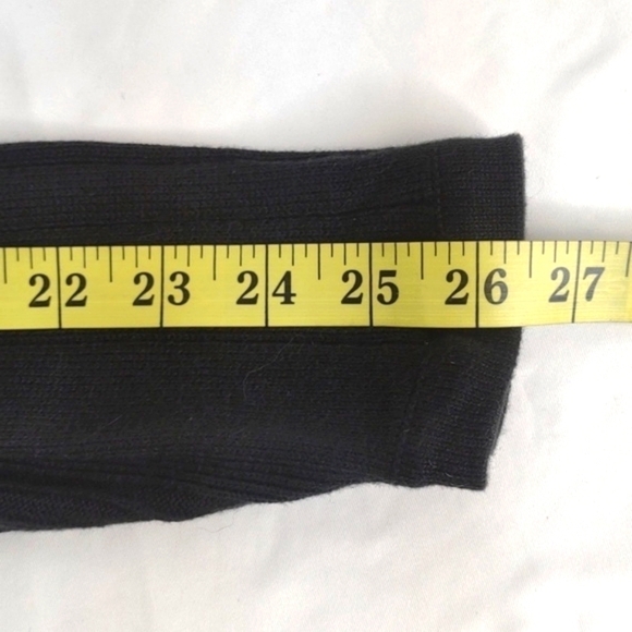 DKNY Jeans Black Cable Sweater Zipper Collar Small - Picture 9 of 10